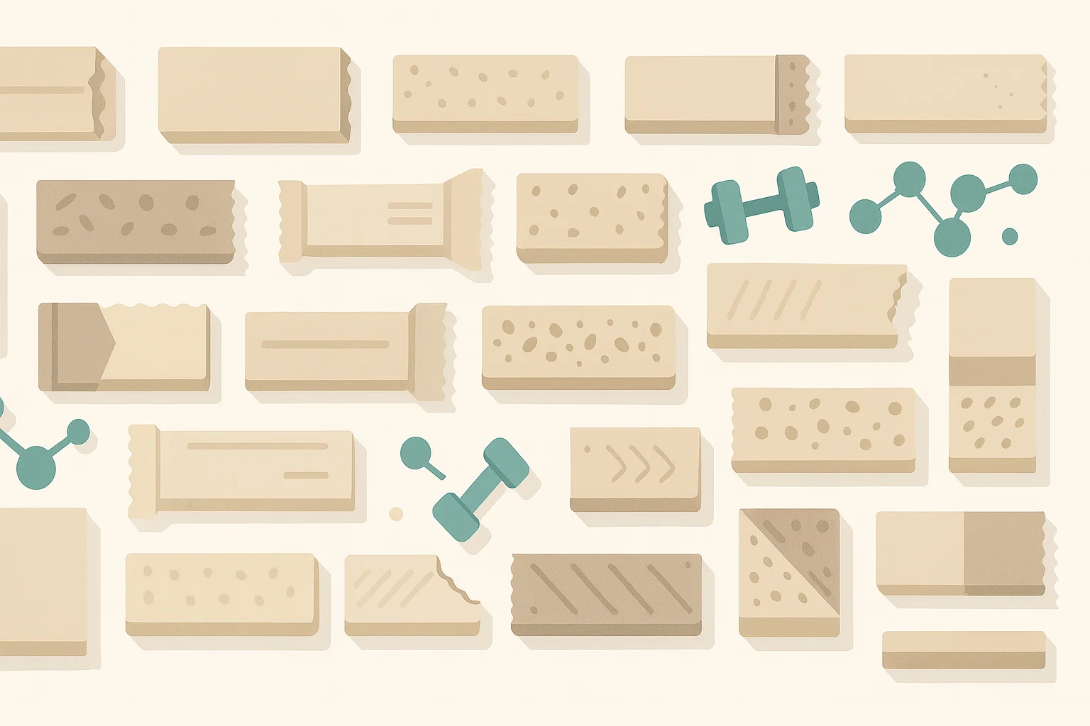 Protein bars background